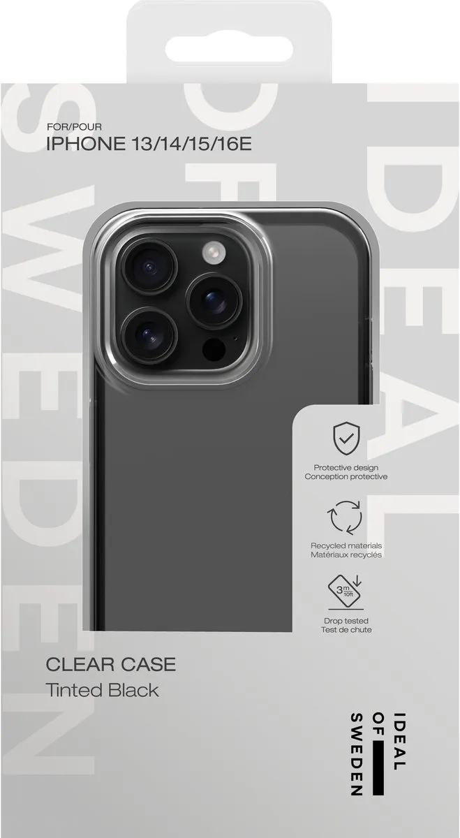 iDeal of Sweden Clear Case iPhone 15 Tinted Black - IDCLC-I2361-470 - afbeelding 6 van 6