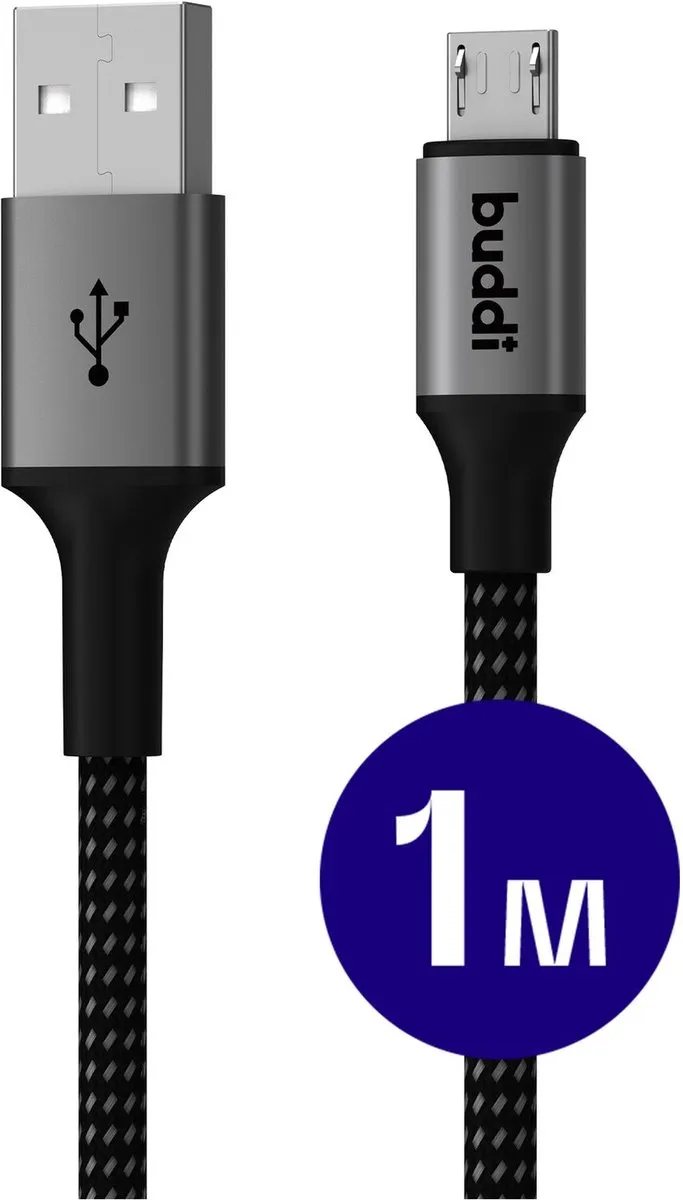 Buddi Flex USB-A naar Micro-USB Kabel 12W 1M