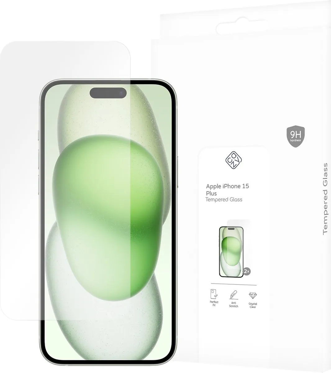 Just in Case Cazy iPhone 15 Plus Screenprotector - 2 Stuks