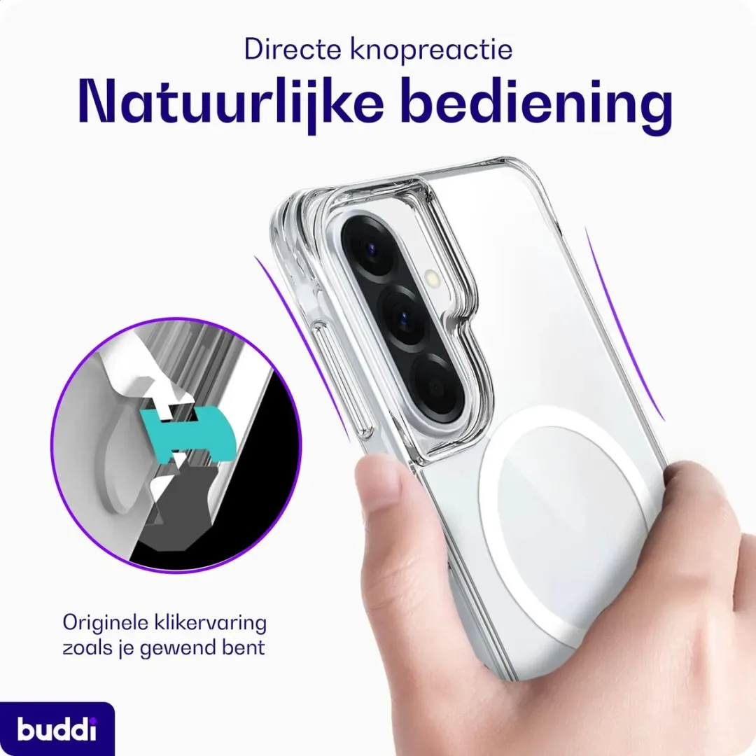 Buddi Core Hoesje Samsung Galaxy A37 - MagSafe - Transparant