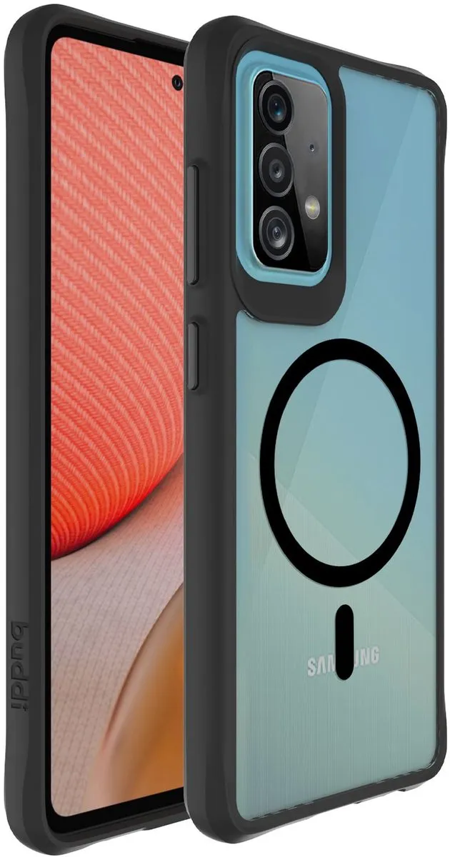 Buddi Hybrid Hoesje Samsung Galaxy A52/A52s - MagSafe - Matte Zwart