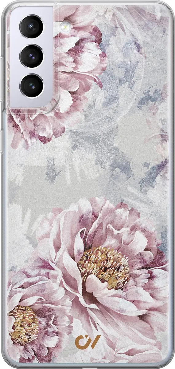 Casevibes Galaxy S21 Hoesje Floral Print