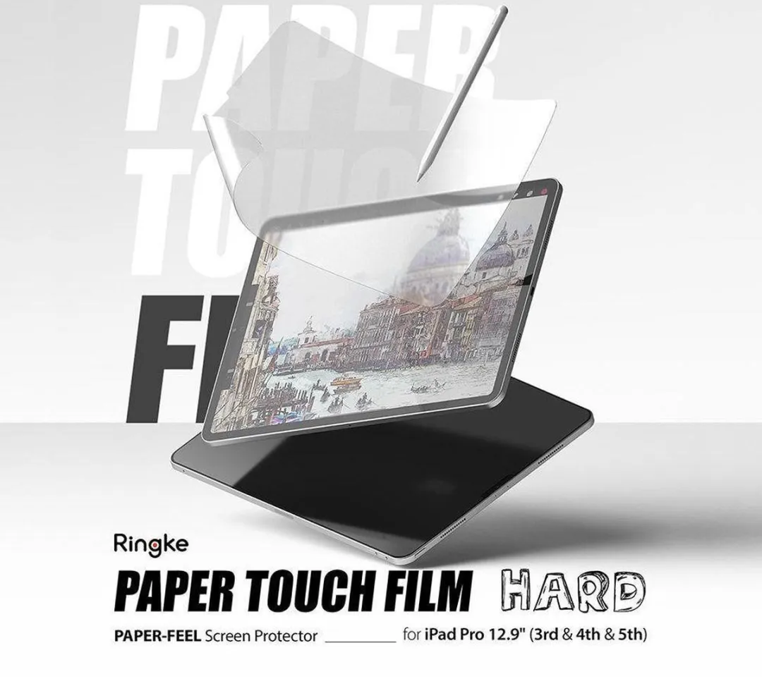 Ringke Paper Touch Schermbeschermer iPad Pro 12.9 (2021) - Transparant