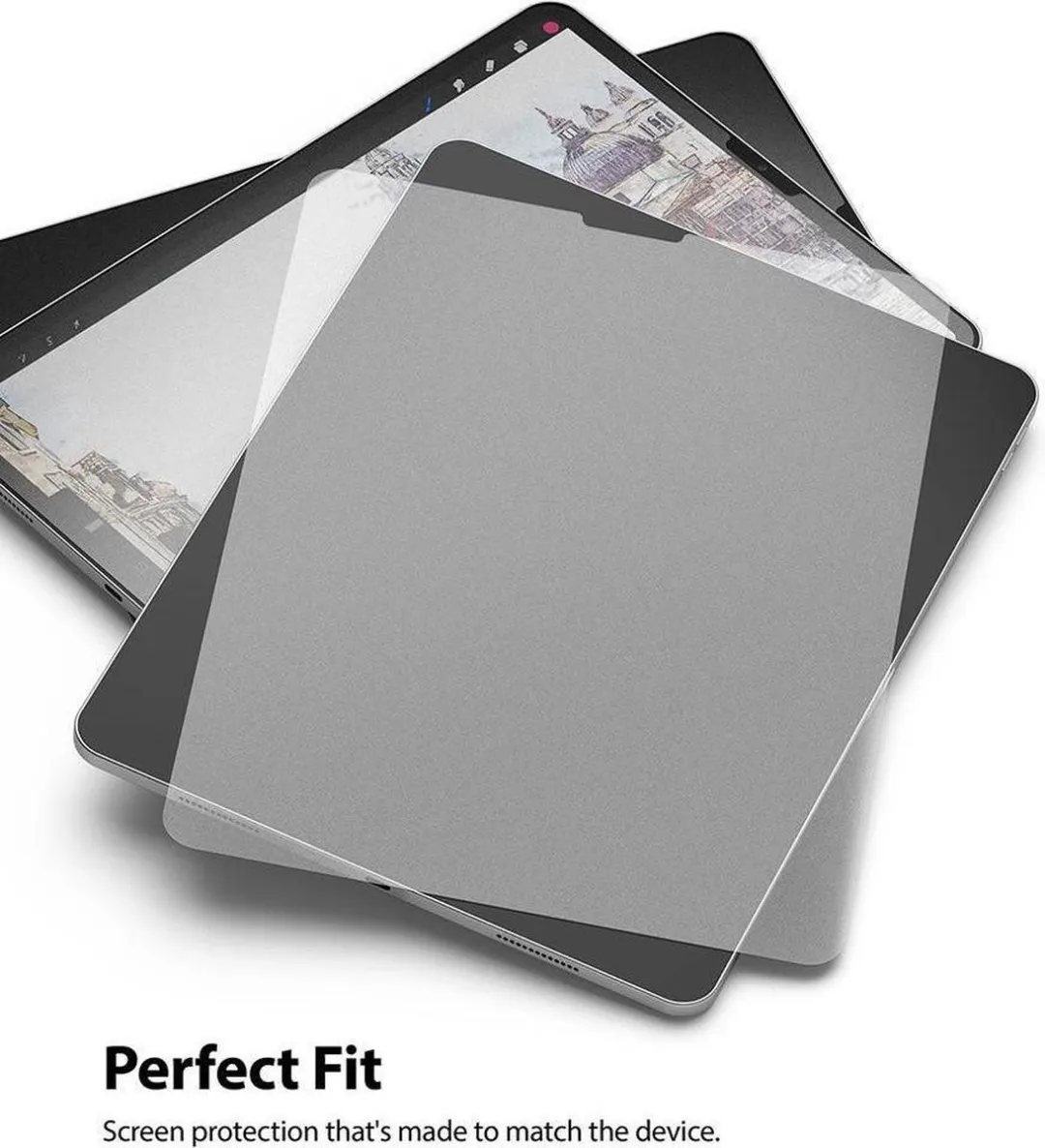 Ringke Paper Touch Schermbeschermer iPad Pro 12.9 (2021) - Transparant