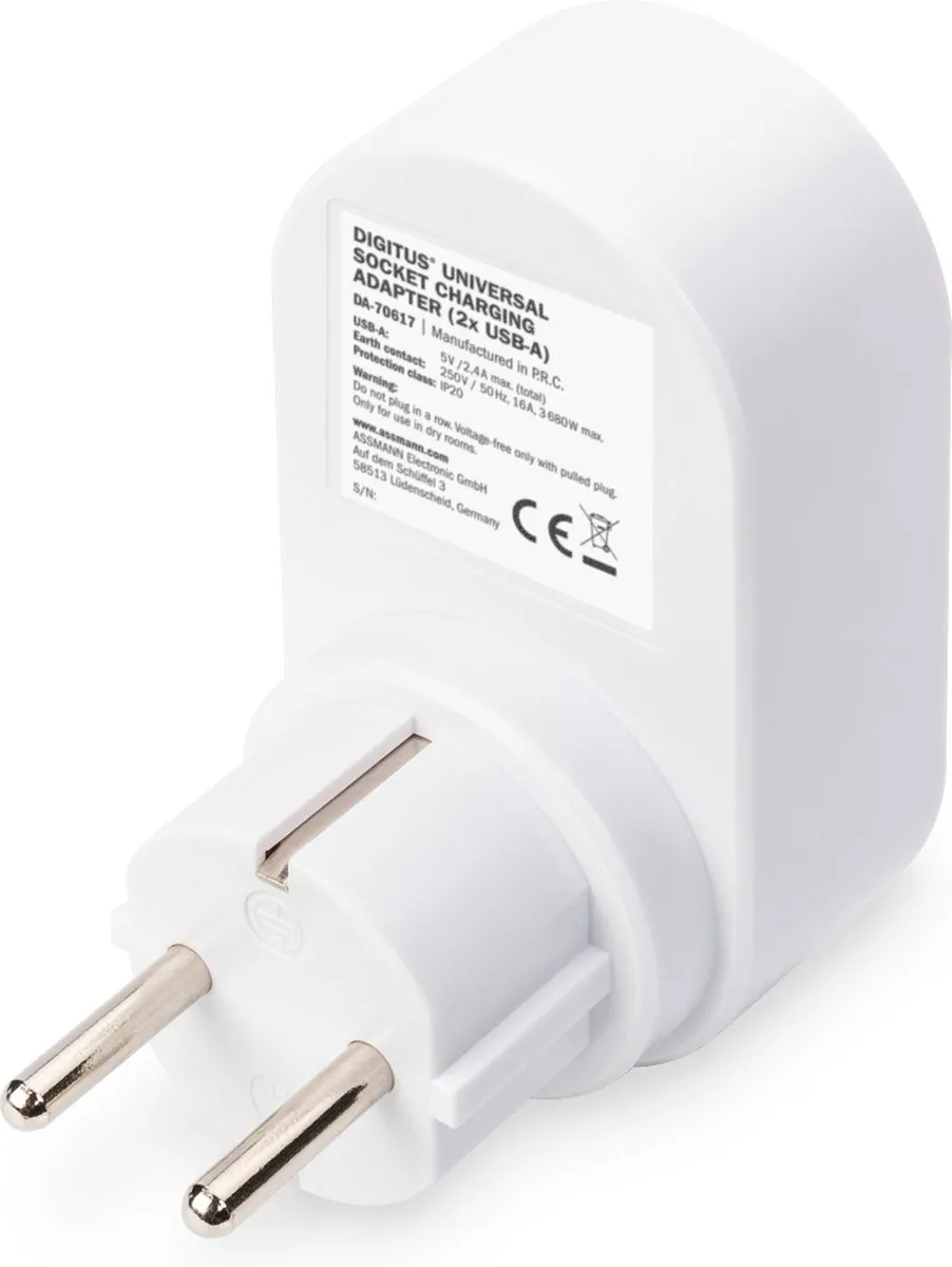 Digitus DA-70617 USB-A Adapter - Grijs