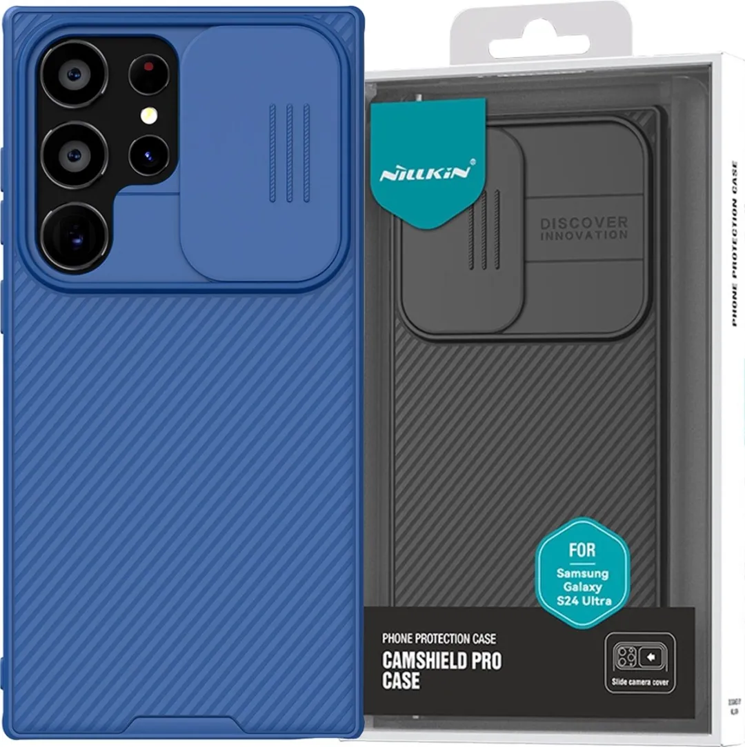 Nillkin CamShield Hoesje S24 Ultra - Blauw - 6902048274280