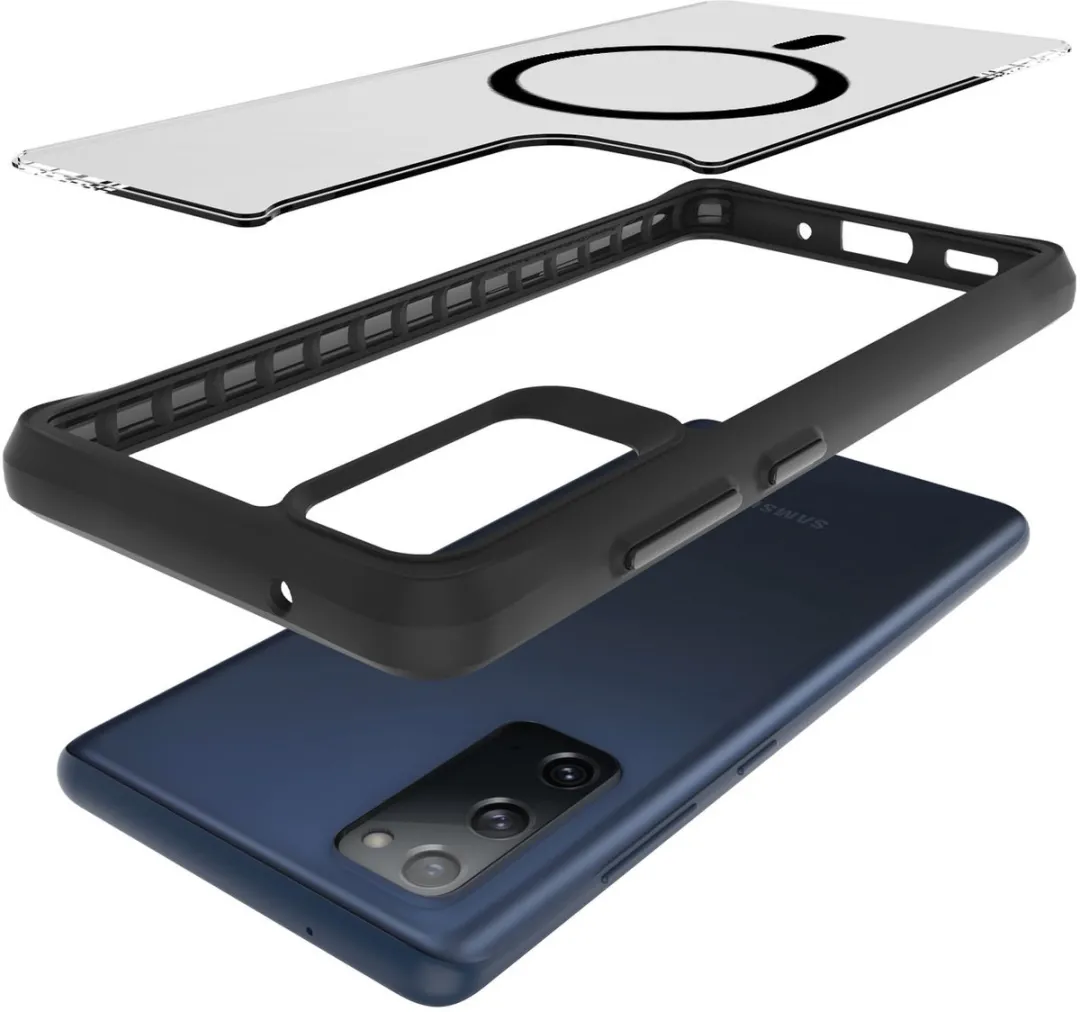 Buddi Hybrid Hoesje Samsung Galaxy S20 FE - MagSafe - Matte Zwart