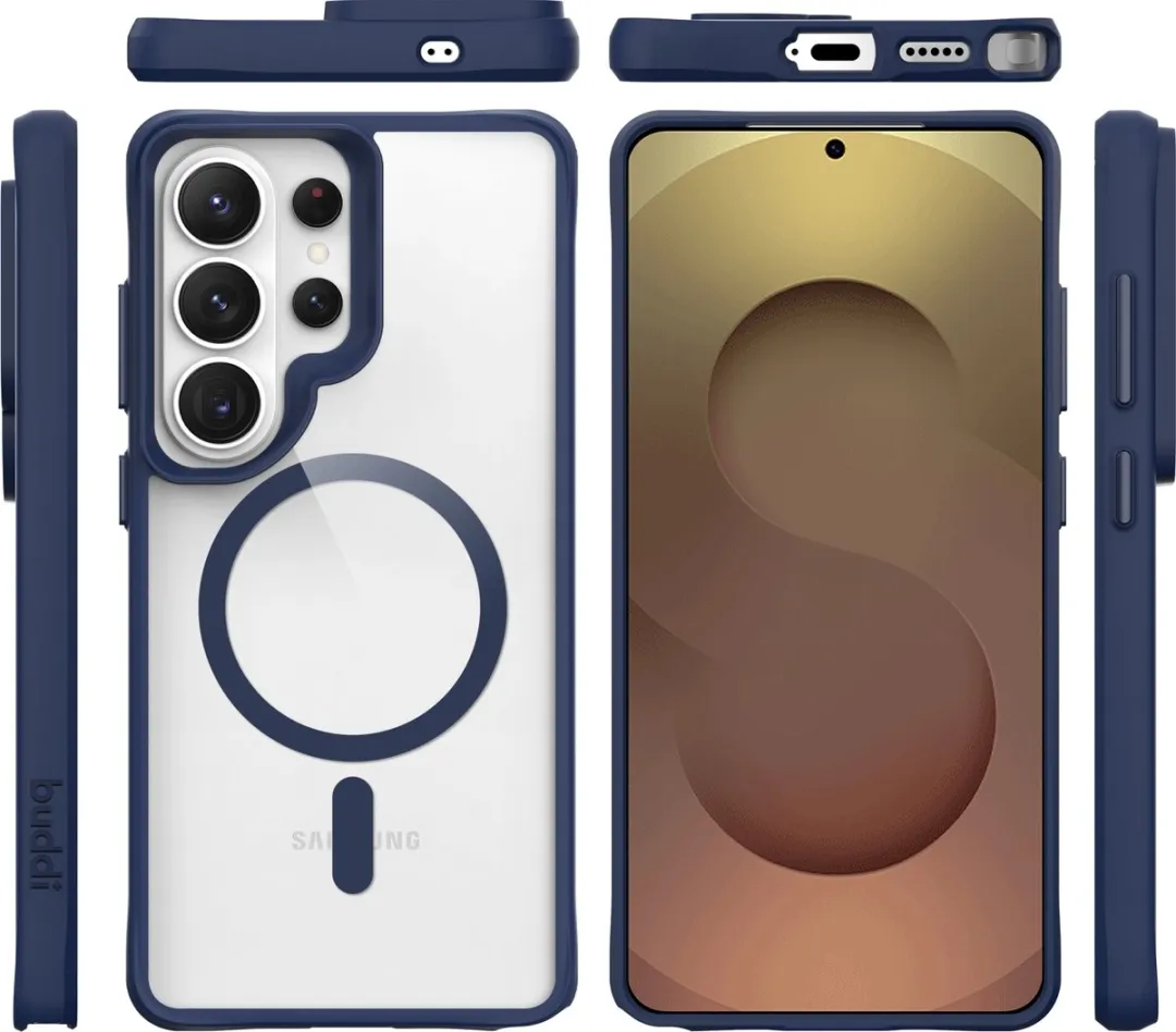 Buddi Hybrid BHSCGS26UCB Hoesje - Samsung Galaxy S26 Ultra - Transparant Blauw