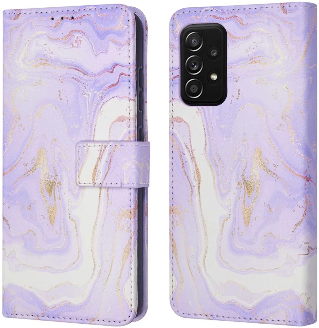 Imoshion Galaxy A52 Hoesje Purple Marble