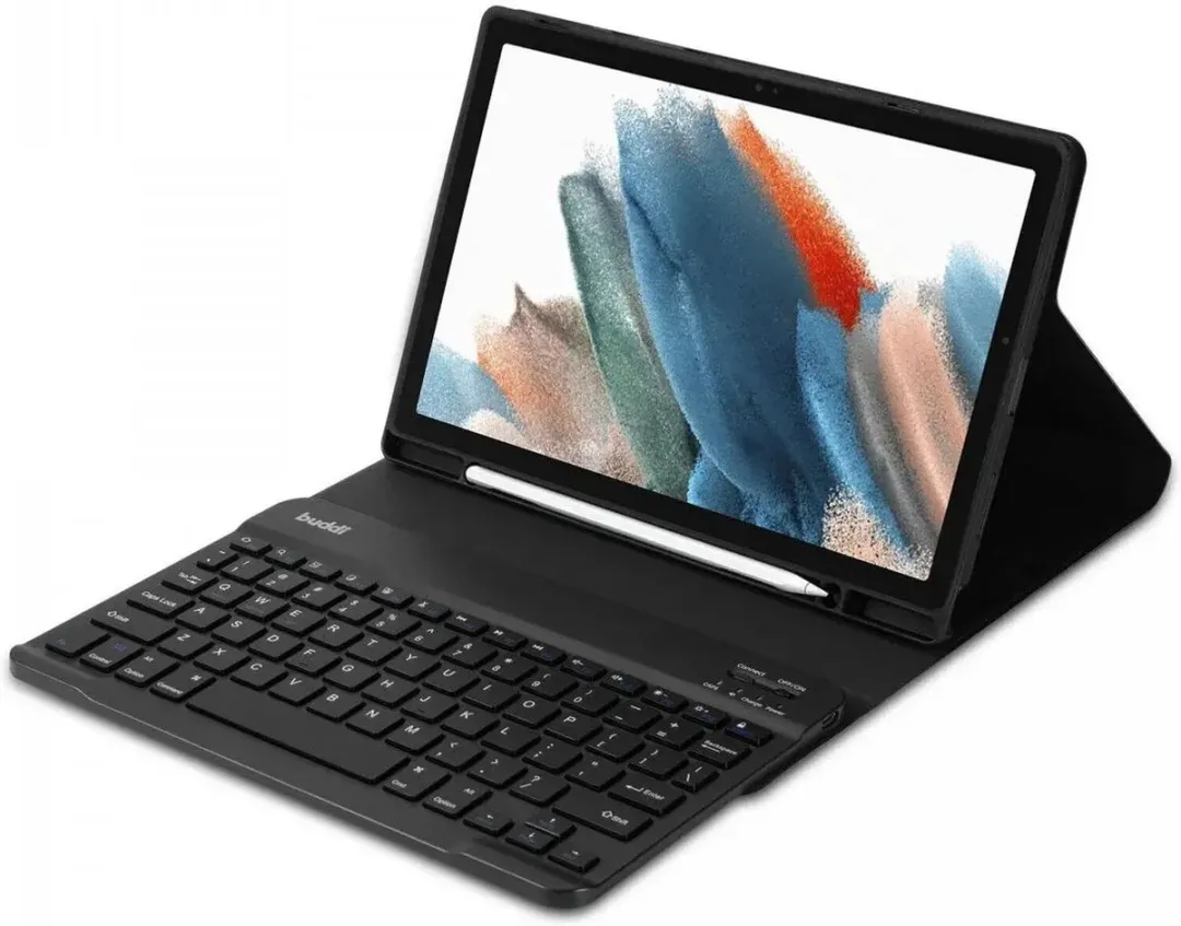 Buddi Zuna Hoes met QWERTY Toetsenbord - Samsung Galaxy Tab A9 Plus - 11" - Zwart