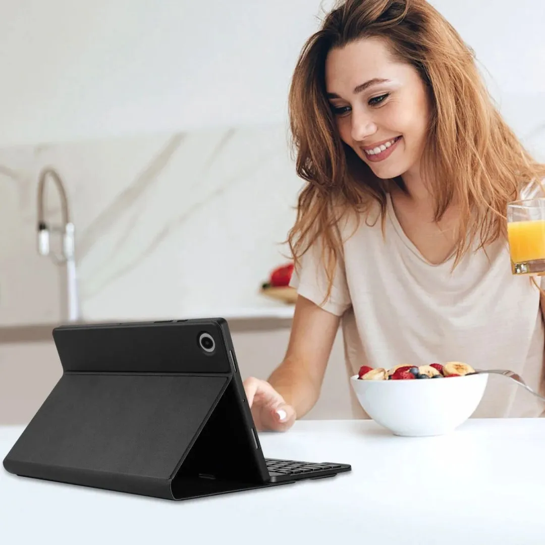 Buddi Zuna Hoes met QWERTY Toetsenbord - Samsung Galaxy Tab A9 Plus - 11" - Zwart