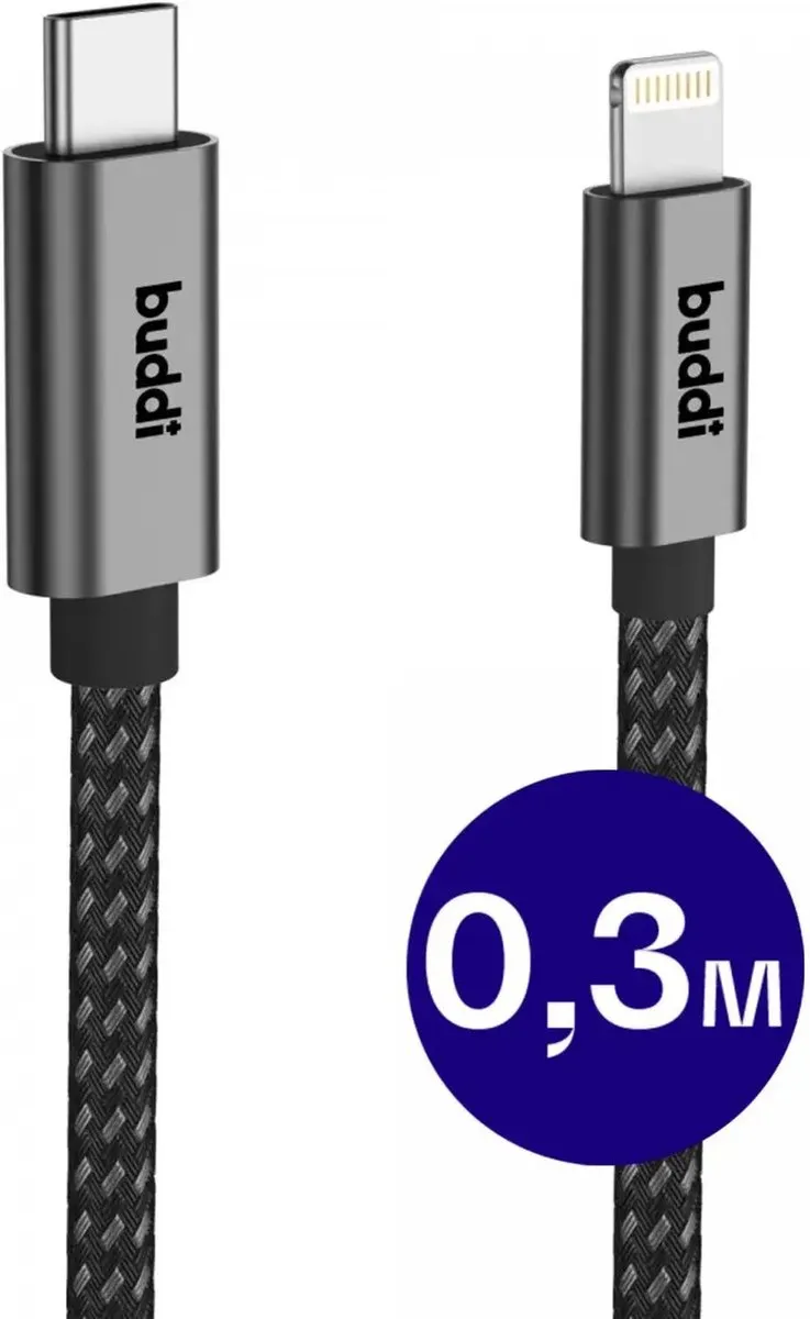 Buddi Flex USB-C Lightning Kabel 20W