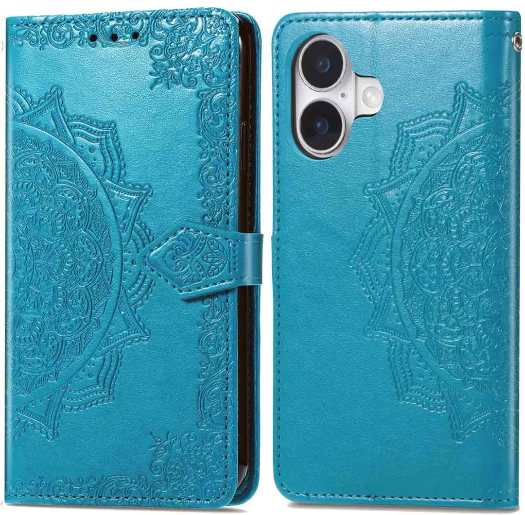 Imoshion Hoesje iPhone 16 Turquoise - 3 Pasjes