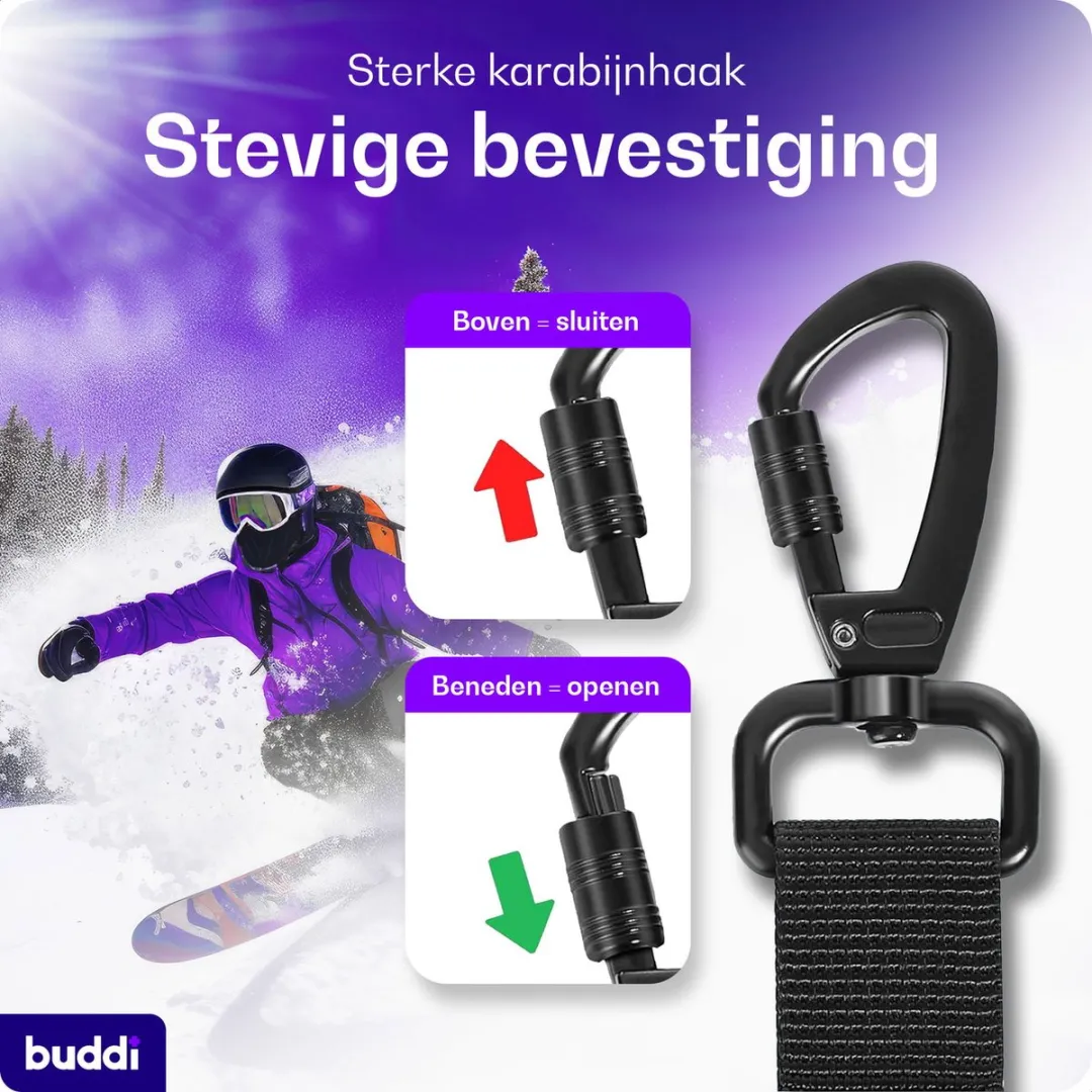 Buddi Secure Telefoonkoord Duo Pack - Zwart