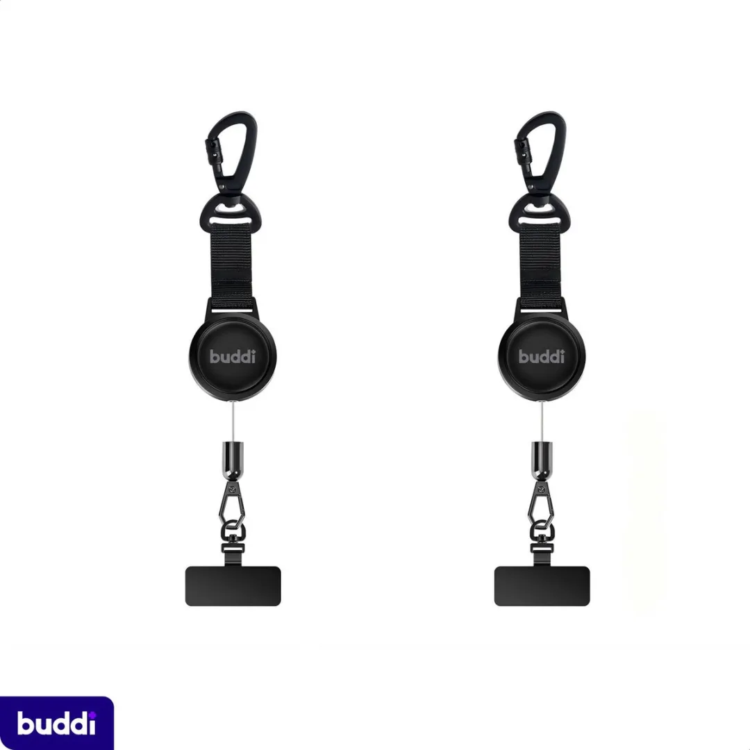 Buddi Secure Telefoonkoord Duo Pack - Zwart
