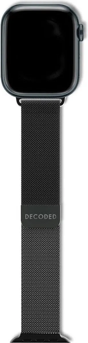 Decoded Stainless Steel Apple Watch Band - 38-42mm - Zwart - afbeelding 2 van 5
