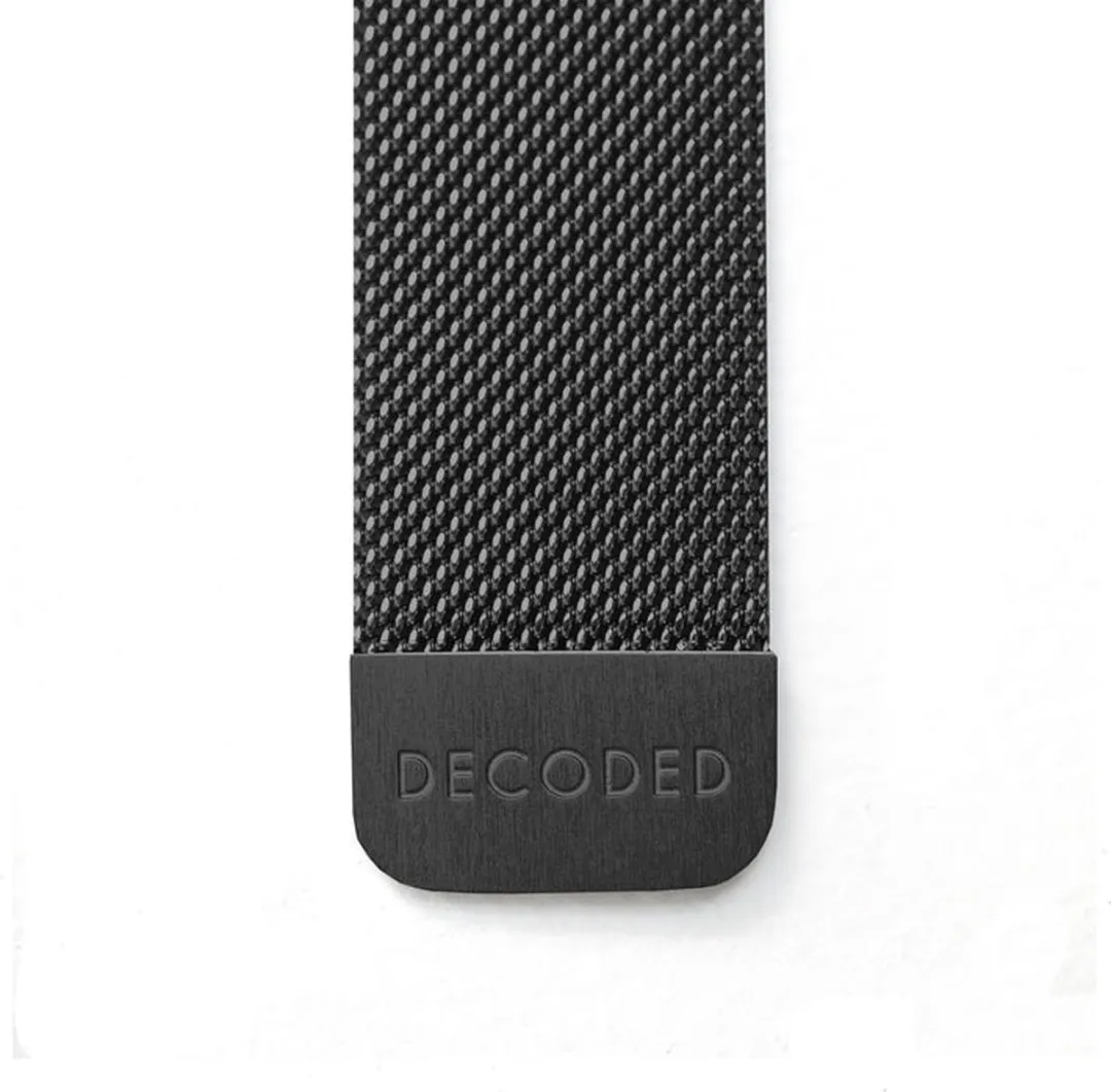 Decoded Stainless Steel Apple Watch Band - 38-42mm - Zwart - afbeelding 3 van 5