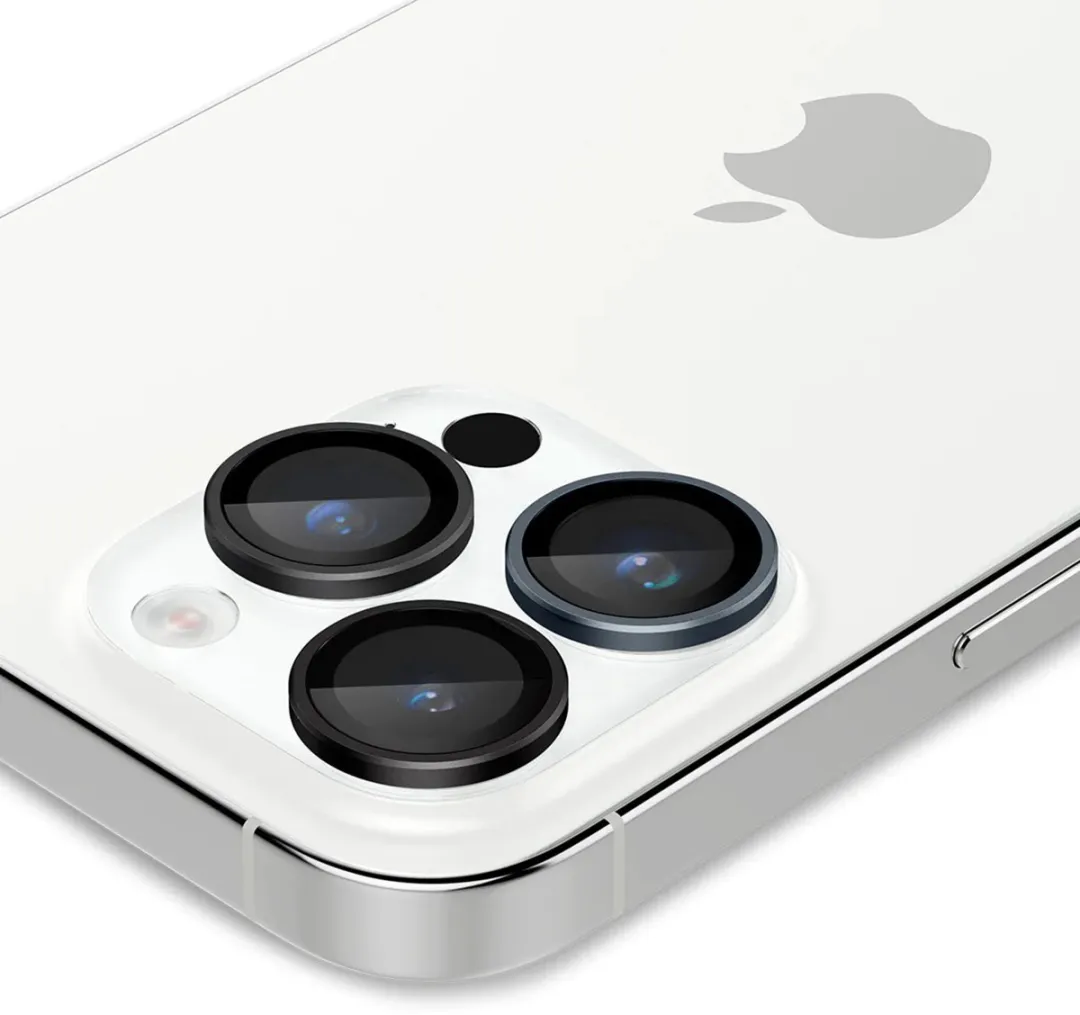 Spigen Optik iPhone 15 Pro Camera Protector - Grijs - 2 Stuks