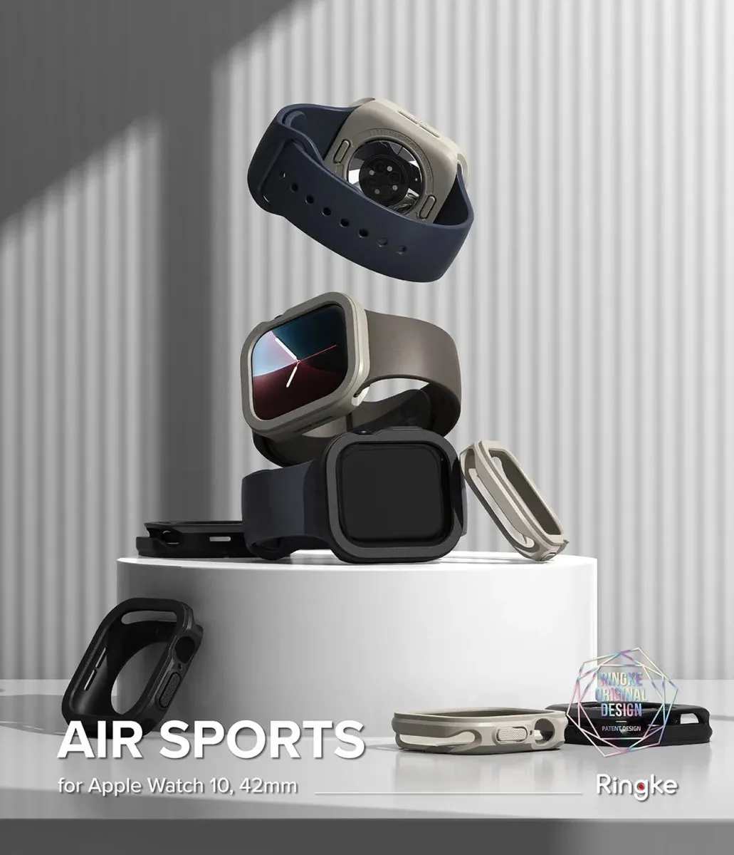 Ringke Air Sports Hoesje Apple Watch 10 42mm - Zwart