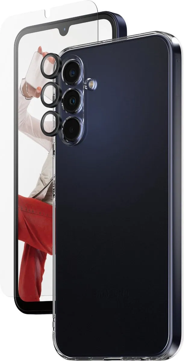 PanzerGlass Safe 3-in-1 Hoesje - Samsung Galaxy A15 - Transparant