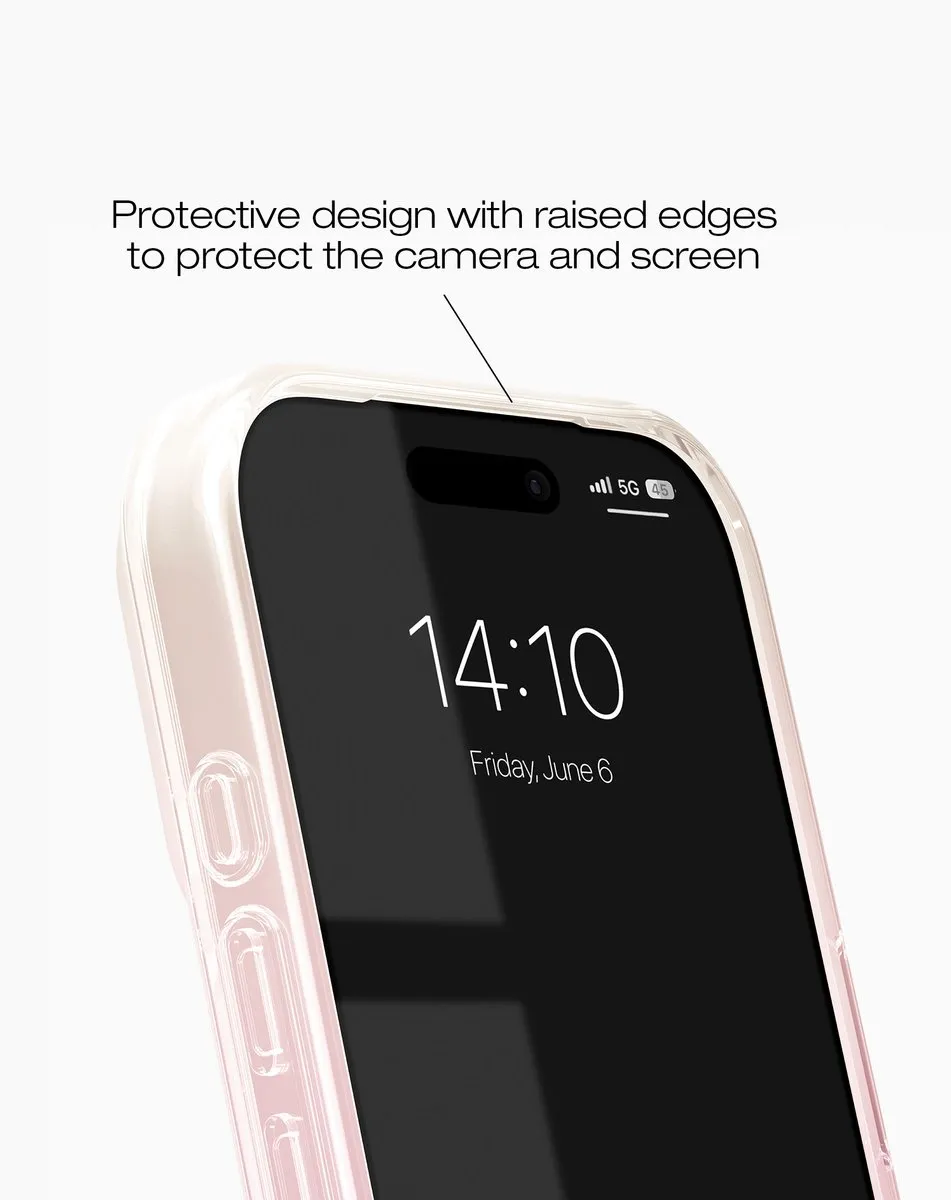 iDeal of Sweden Clear Case iPhone 17 Pro Mid Rose Blush