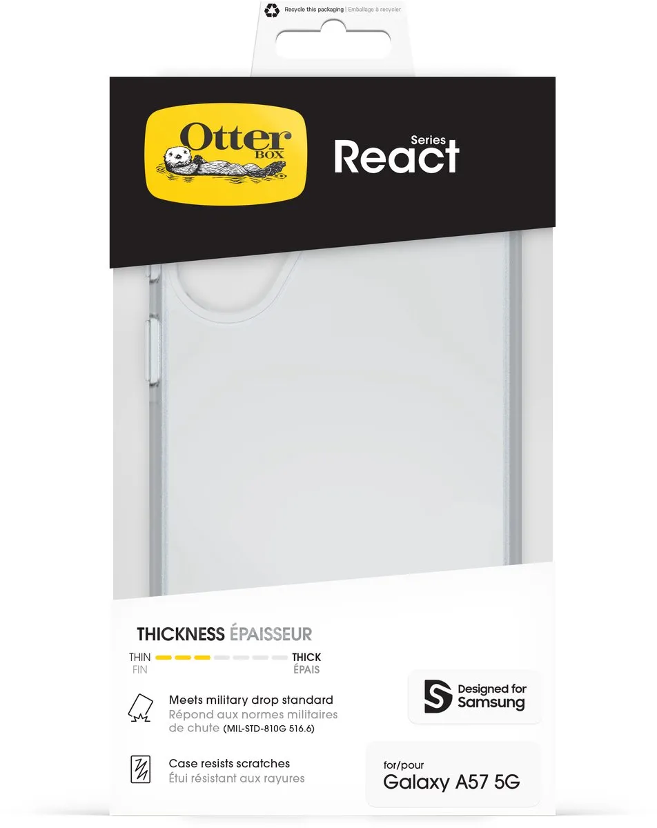 OtterBox React Case Samsung Galaxy A57 5G 77-000448 - Transparant