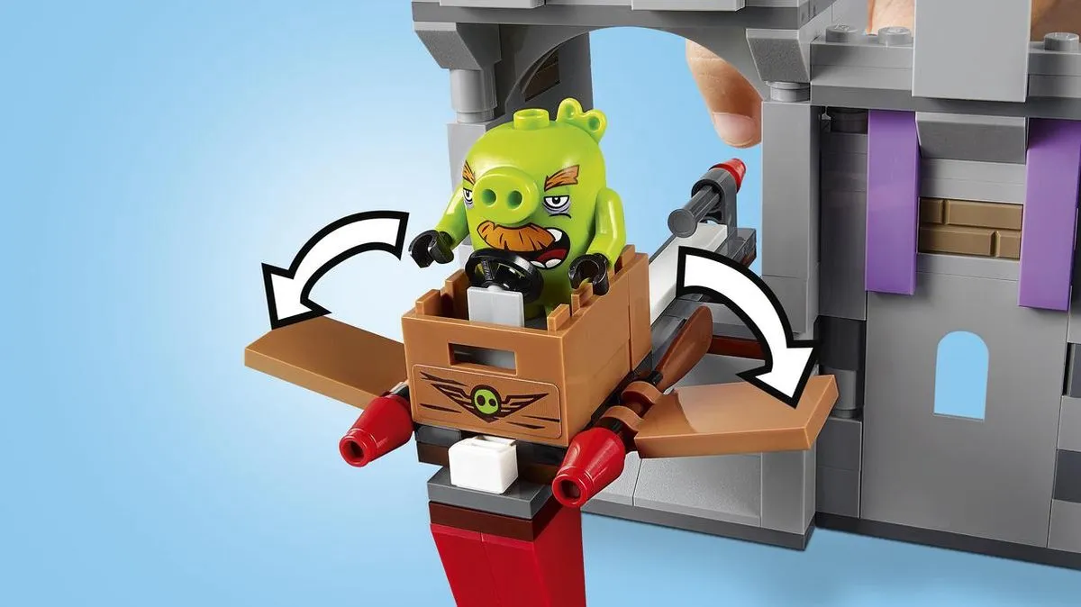 LEGO Angry Birds Koning Pig Kasteel 75826 - 859 Stukken - afbeelding 6 van 6