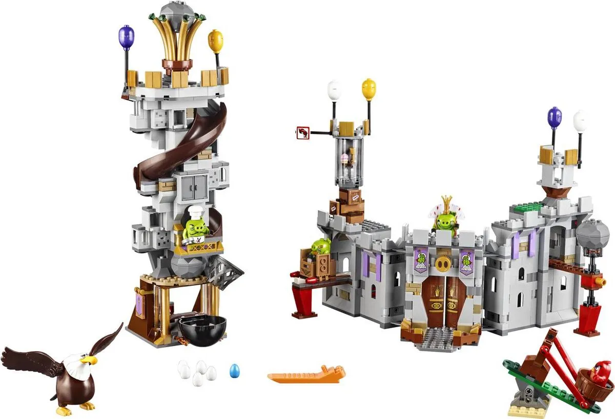 LEGO Angry Birds Koning Pig Kasteel 75826 - 859 Stukken