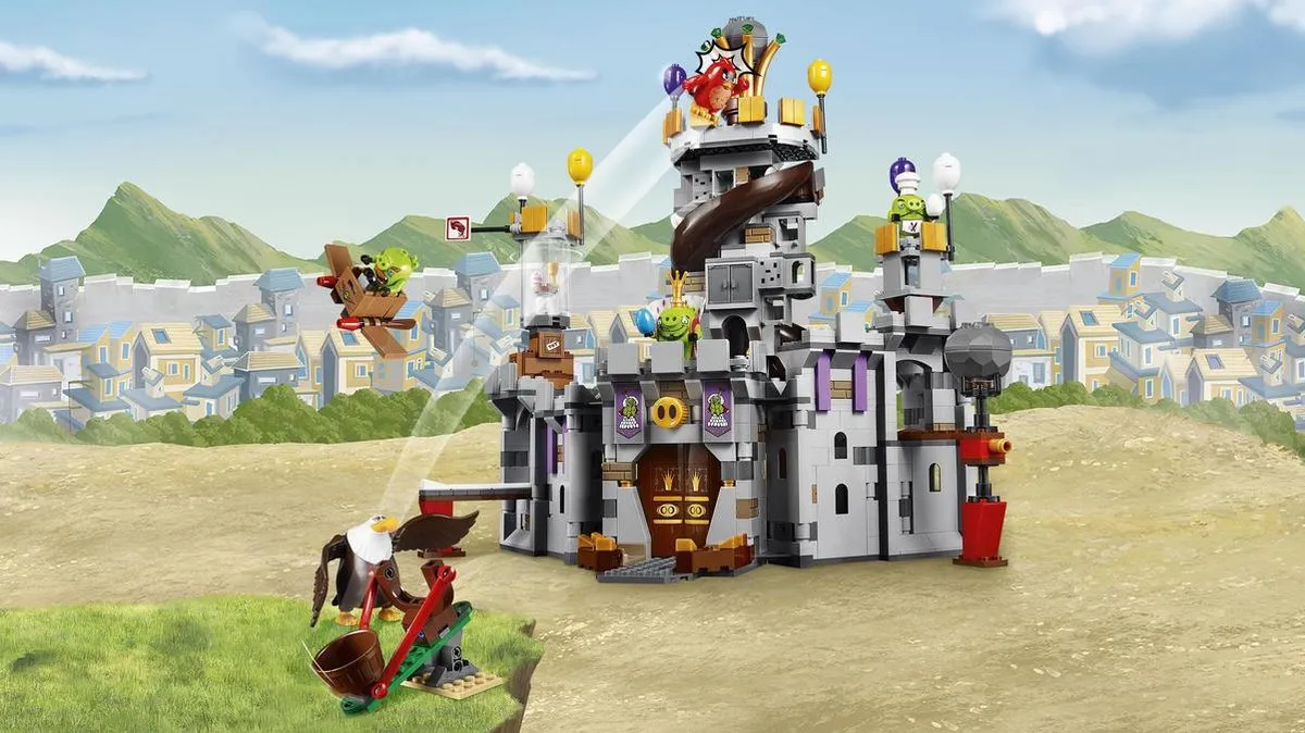 LEGO Angry Birds Koning Pig Kasteel 75826 - 859 Stukken