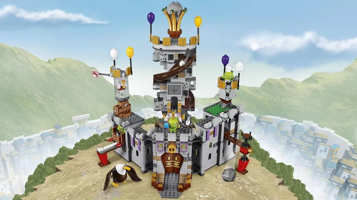 LEGO Angry Birds Koning Pig Kasteel 75826 - 859 Stukken