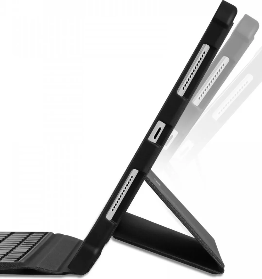 Buddi Thorn Hoes met QWERTY Toetsenbord - Apple iPad Air 10.9" - Zwart/Grijs
