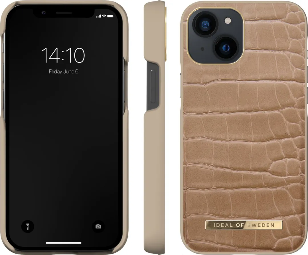 iDeal of Sweden Atelier Case iPhone 13 Mini - Camel Croco - afbeelding 5 van 5