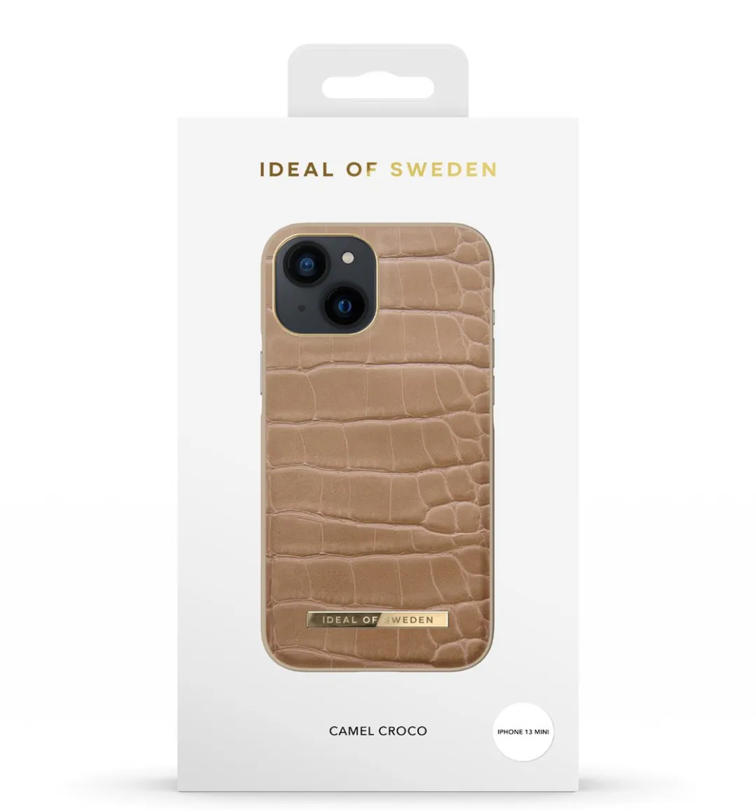 iDeal of Sweden Atelier Case iPhone 13 Mini - Camel Croco - afbeelding 4 van 5