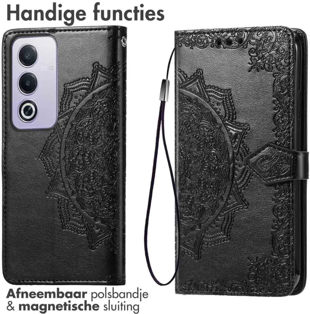 Imoshion Hoesje Oppo A80 5G - Mandala Bookcase - Zwart