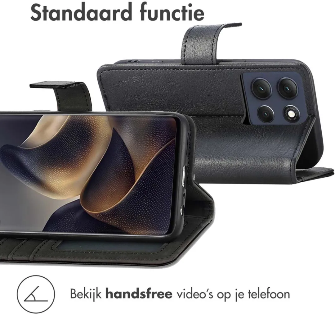 Imoshion Hoesje Motorola Moto G86 - 3 Pasjes - Zwart