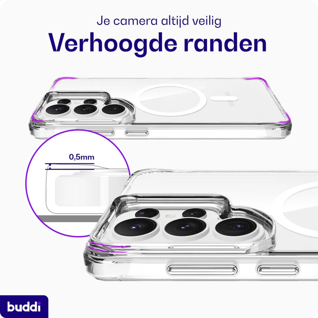 Buddi Core Samsung Galaxy S26 Ultra Hoesje - MagSafe - Transparant