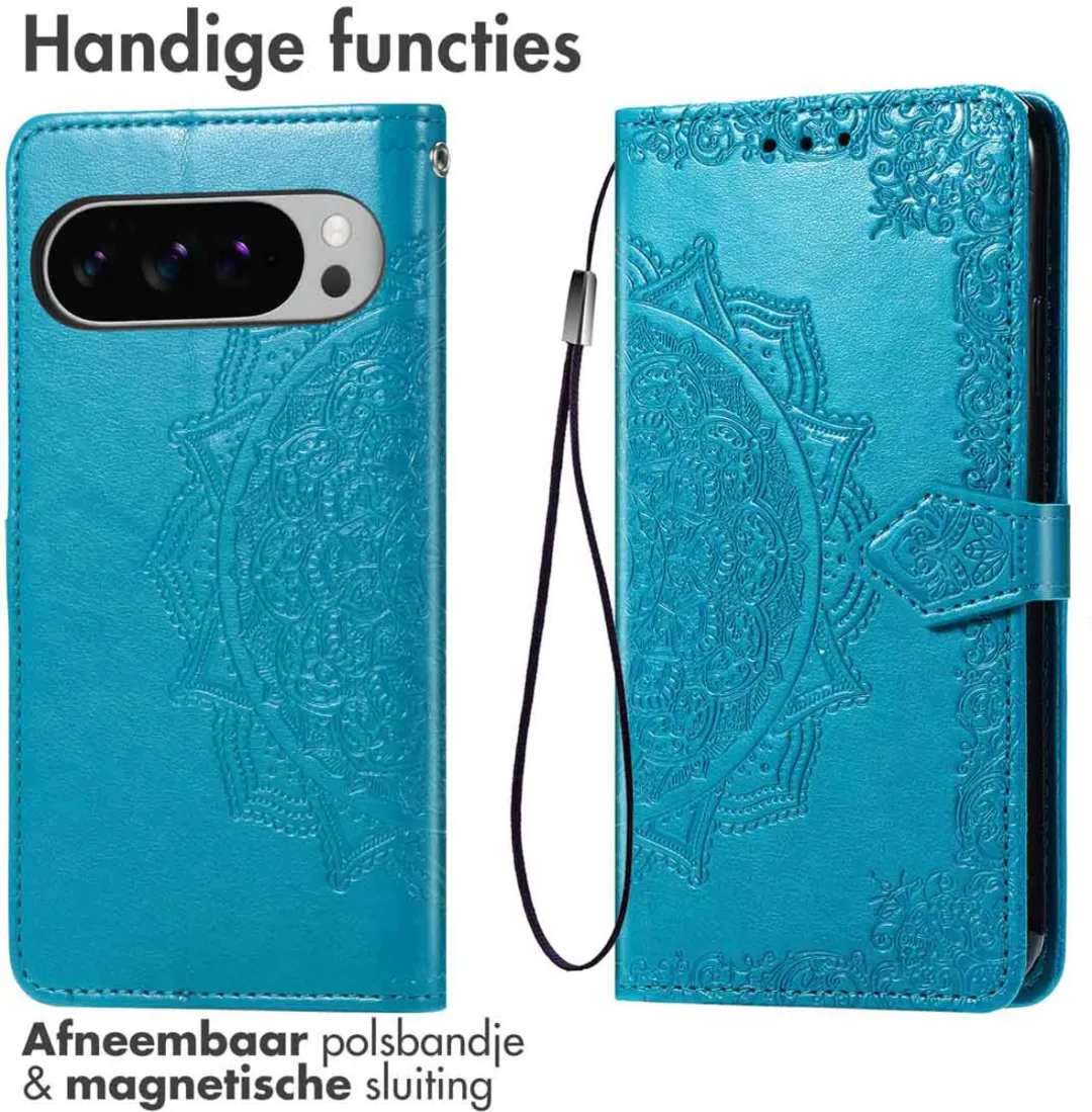 Imoshion Hoesje Google Pixel 10 Pro XL - Mandala Bookcase Turquoise