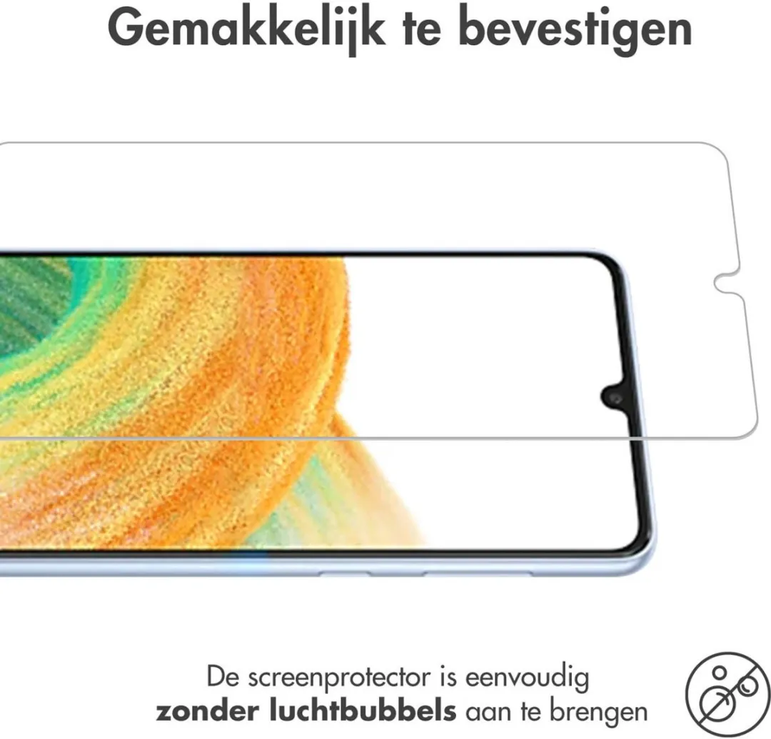 imoshiion Screenprotector Gehard Glas 3 Stuks - Samsung Galaxy A34 5G