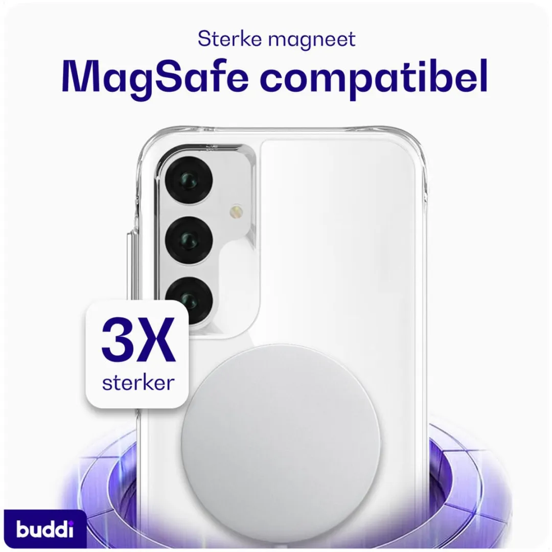 Buddi Core Hoesje Samsung Galaxy A55 - MagSafe - Transparant