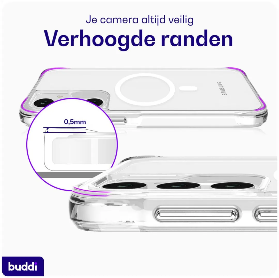 Buddi Core Hoesje Samsung Galaxy A55 - MagSafe - Transparant