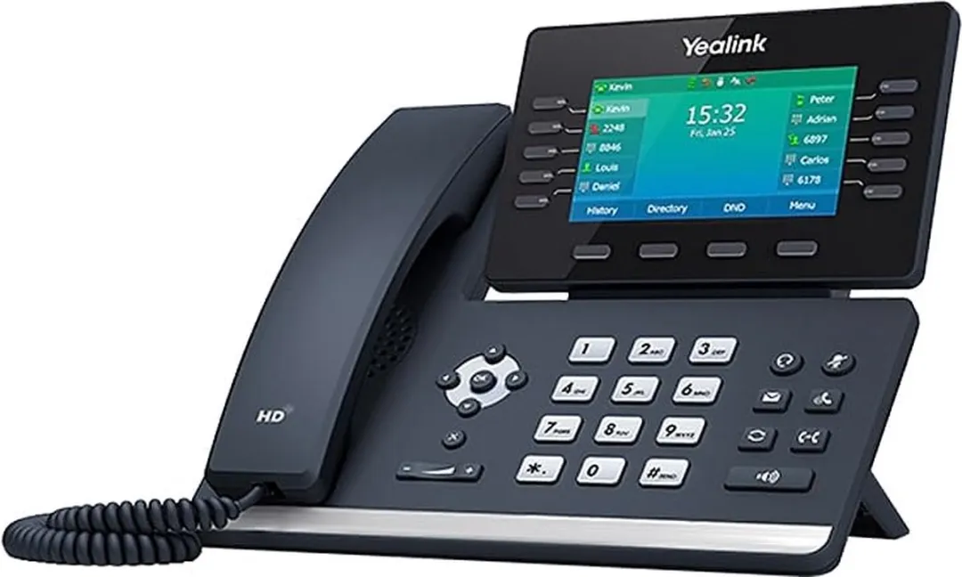 Yealink SIP-T54W IP telefoon Zwart Handset met snoer LCD 10 regels Wi-Fi