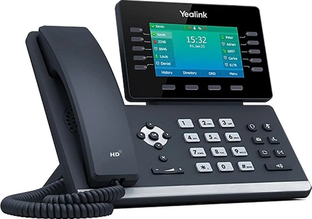 Yealink SIP-T54W IP telefoon Zwart Handset met snoer LCD 10 regels Wi-Fi