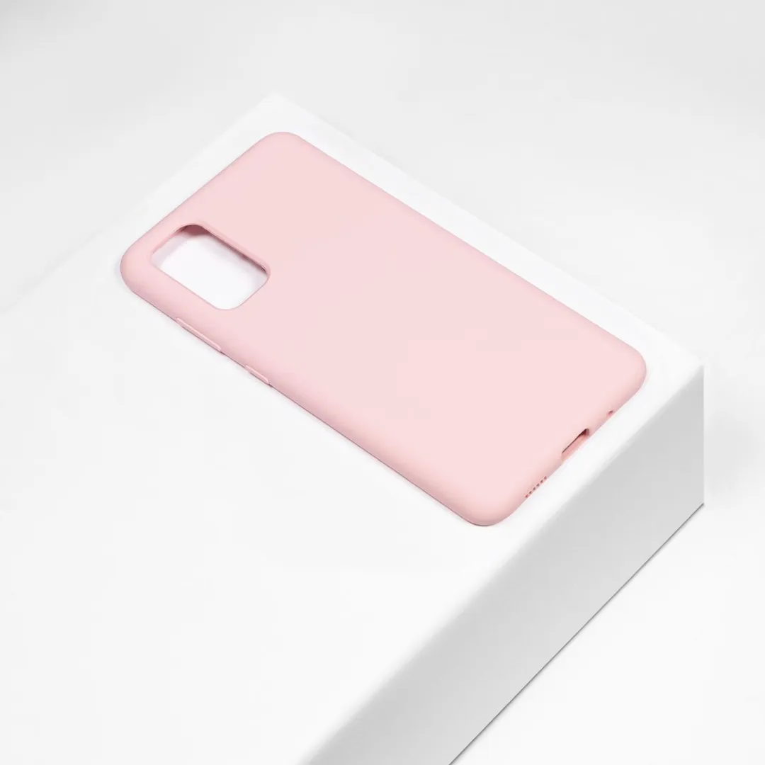 BMAX Siliconen Hoesje Samsung Galaxy S20 - Lichtroze - BMAX325653436
