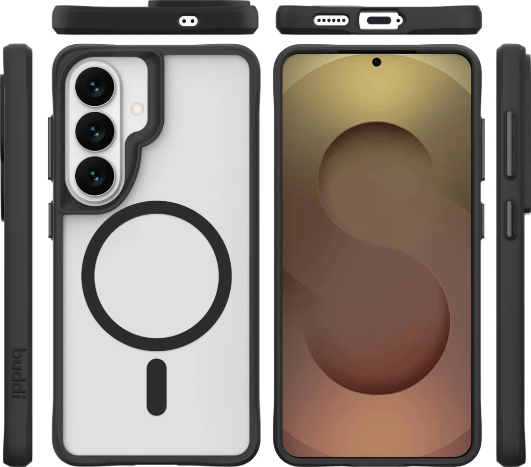 Buddi Hybrid BHSC-SAM-S26-MAG-ZWA Hoesje - Samsung Galaxy S26 - Matte Zwart