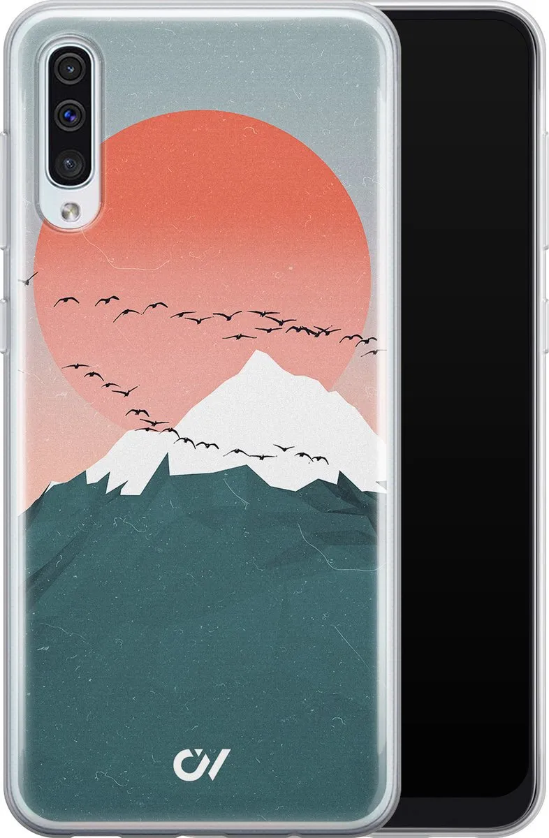 Casevibes Galaxy A50 Hoesje - Blauw - Mountain Birds - S/A50/UV/030