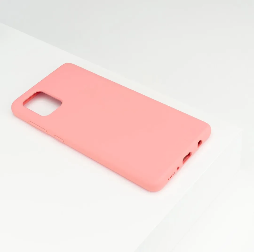 BMAX Siliconen Hoesje Samsung Galaxy A71 - Peach - afbeelding 6 van 6