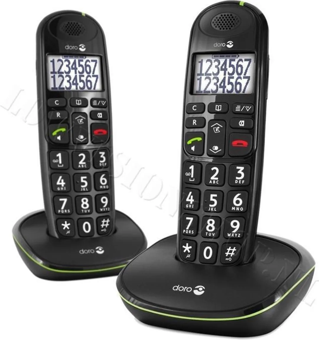 Doro PhoneEasy 110 - Duo DECT telefoon - Zwart