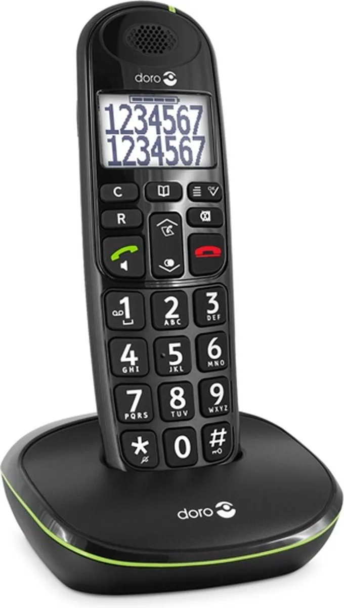Doro PhoneEasy 110 - Duo DECT telefoon - Zwart