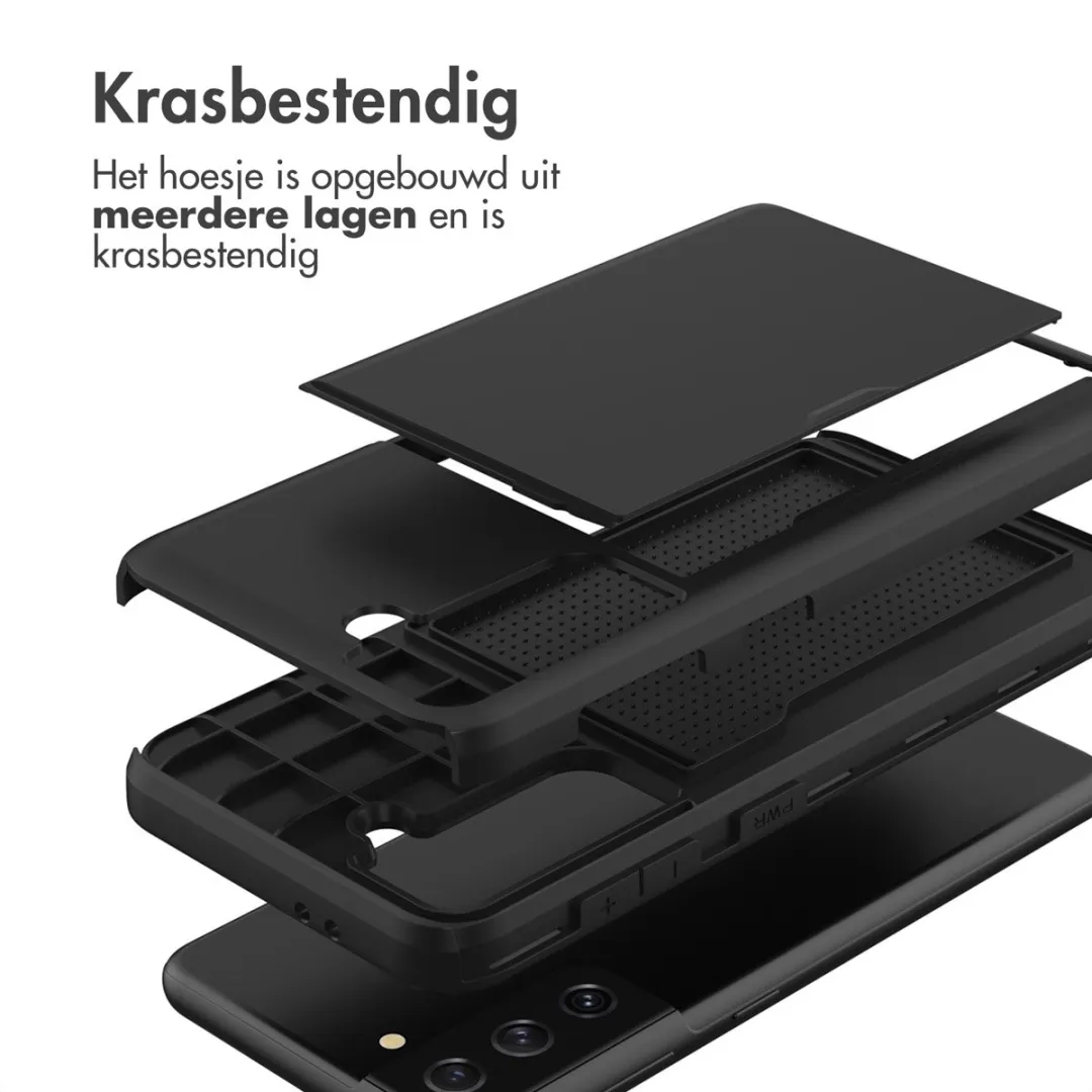 Imoshion Hoesje Samsung Galaxy S21 - 2 Pasjes Zwart