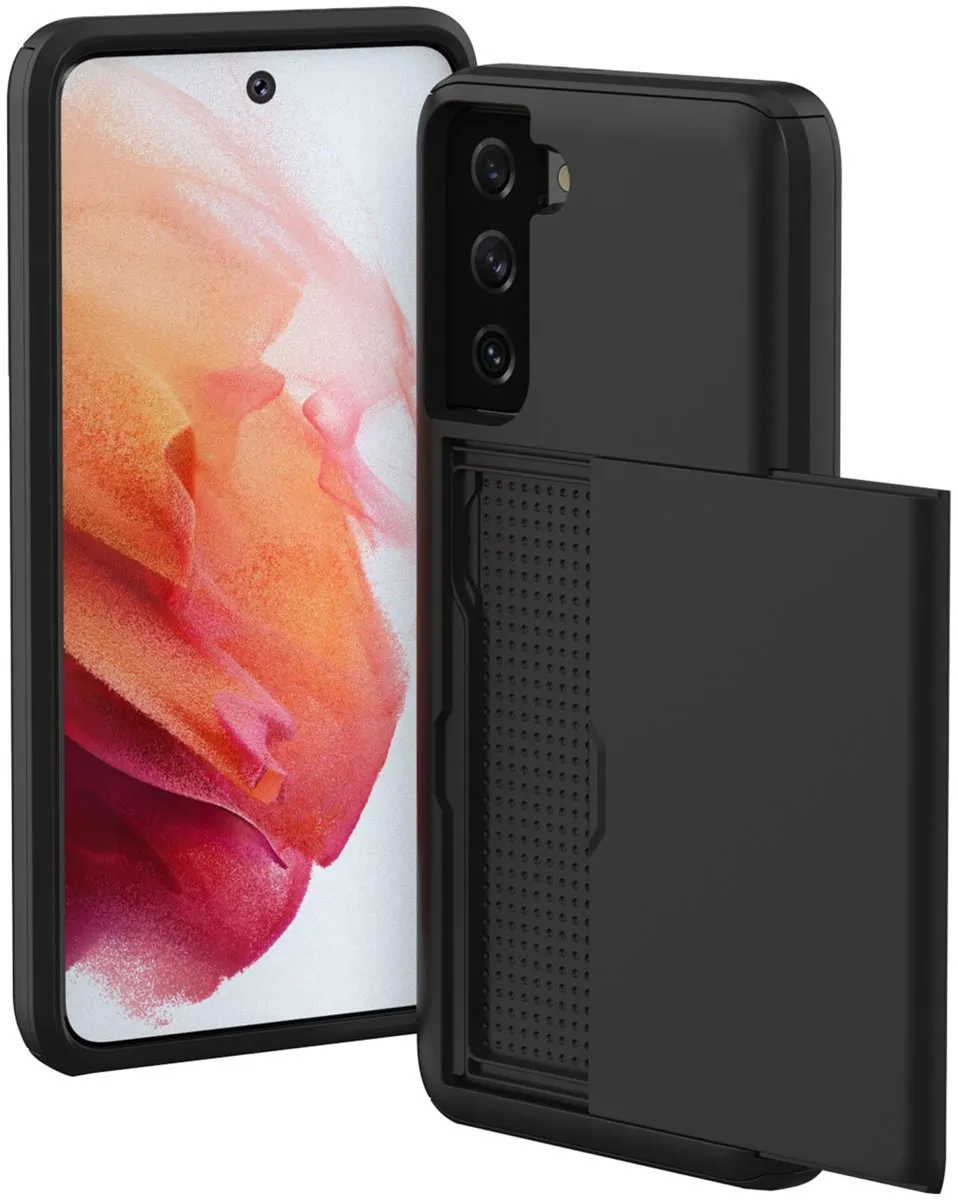 Imoshion Hoesje Samsung Galaxy S21 - 2 Pasjes Zwart